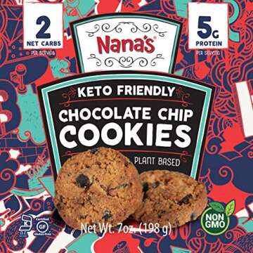 Nana's Keto Cookies - Chocolate Chip Delight, Gluten Free