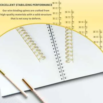 RAYSON Double Loop Binding Wire Spines for 240 Sheets
