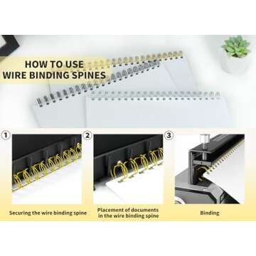 RAYSON Double Loop Binding Wire Spines for 240 Sheets