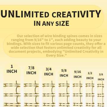 RAYSON Double Loop Binding Wire Spines for 240 Sheets