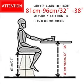 Sidanli 24 Inch Bar Stools, Gold Bar Stools Set of 2, Blue Velvet Counter Height Stools.