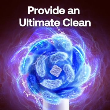 Bitvae R2 Electric Toothbrush with 8 Replacement Heads and Travel Case