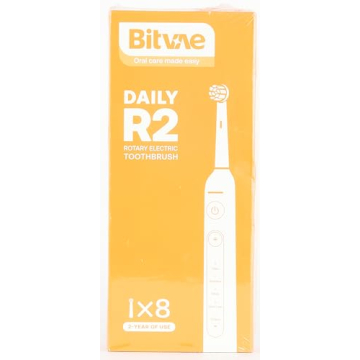 Bitvae R2 Electric Toothbrush with 8 Replacement Heads and Travel Case