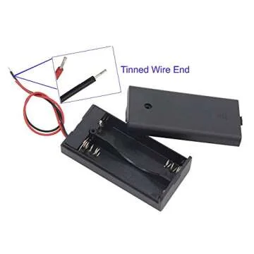 Flever DIY House Accessory for Dollhouse Miniature-3 PCS AA Battery Packs with 6 PCS LED Light Wires