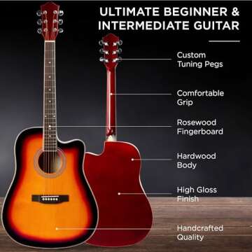 Best Choice Acoustic Guitar Starter Set Full Size Kit