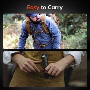 High-Powered Keenstone Rechargeable LED Flashlights 1500 Lumens