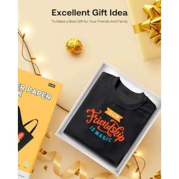 Hiipoo Dark Heat Transfer Paper for Vibrant DIY Printing