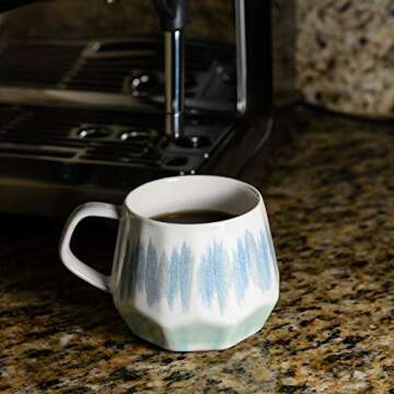 Homvare Porcelain Coffee Mug, Tea Cup, 2 Pack, 10 Ounces