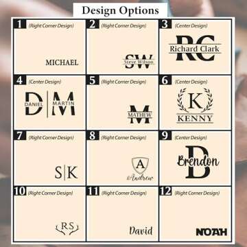 Personalized Leather Wallet for Men, Christmas for Men,Him, Custom Name Wallets, Customazible Gift for Husband, Dad, Boyfriend, Him, Men Gifts for Anniversary, Birthday, Wedding, Fathers Day