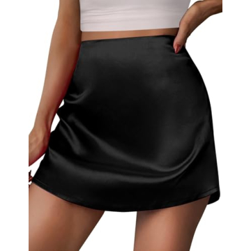 Zeagoo Satin A-Line Mini Skirt: Elegant, Versatile, and Chic