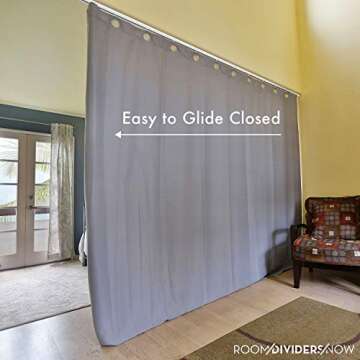 RoomDividersNow Ceiling Track Set - Elegant Room Divider