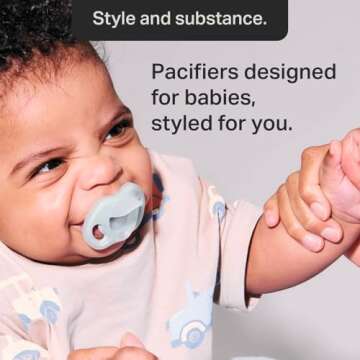 Tommee Tippee Ultra-light Silicone Pacifier, Symmetrical One-Piece Design, BPA-Free Silicone Binkies, 18-36 months, Pack of 4 Pacifiers