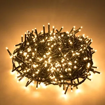 AWQ 500 LED Christmas Cluster Lights for Stunning Indoor and Outdoor Festivities