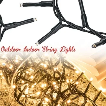 AWQ 500 LED Christmas Cluster Lights for Holiday Decor