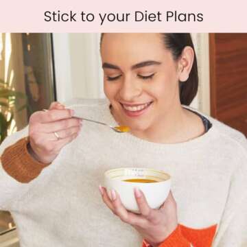 Uba Portion Control Bowl (PORCELAIN) for Measuring, Bariatric Diet, Diabetes & Healthy Eating