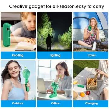 Ohjoin Portable Mini Handheld Fan 4 in 1 for Everyone