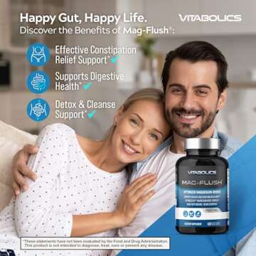 Vitabolics Magnesium Oxide Capsules for Constipation Relief