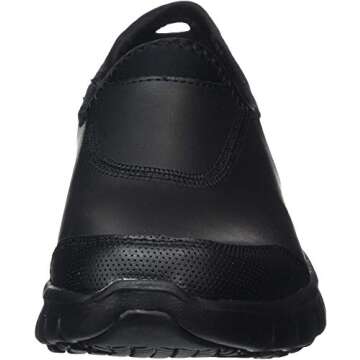 Skechers for Work Women's Sure Track Slip Resistant Shoe, Black, 7 M US