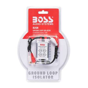 BOSS Audio Systems Ground Loop Isolator B25N noise Filter for Car Audio Systems