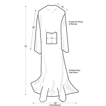 Catalonia Wearable Fleece Blanket with Sleeves and Foot Pockets for Adult Women Men, Micro Plush Comfy Wrap Sleeved Throw Blanket Robe Large, Wine