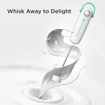 Handheld Electric Milk Frother for Coffee & Protein Drinks