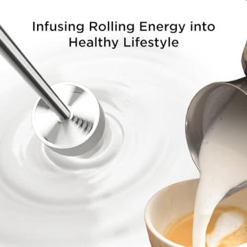 Handheld Electric Milk Frother for Coffee & Protein Drinks