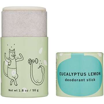 Meow Meow Tweet Lemon Eucalyptus Deodorant Stick, 1.8 oz