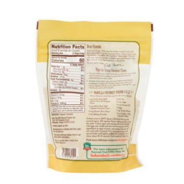 Bob's Red Mill Gluten-Free Coconut Flour 16 Oz for Baking