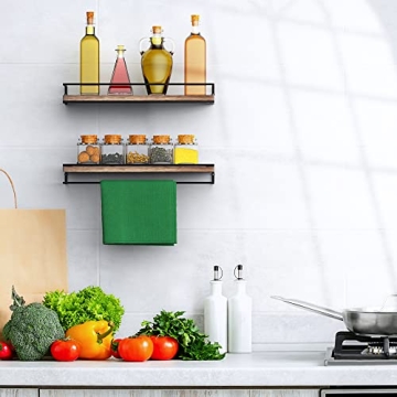 Meangood Rustic Wood Floating Shelves for Home Decor