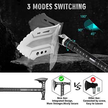 Camping Shovel Axe Outdoor Survival Shovel Set with High Carbon Steel Camping Gear for Men Outdoor C...