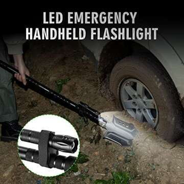 Camping Shovel Axe Outdoor Survival Shovel Set with High Carbon Steel Camping Gear for Men Outdoor Caming Hiking Backpacking Emergency