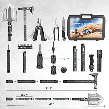Sturdy 28-in-1 Camping Survival Tool Set for Outdoor Use