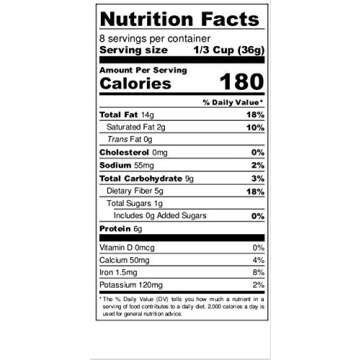 Diabetic Kitchen Almond Butter Granola Cereal - Low Carb Snacks & Breakfast Food w/No Added Sugar - Keto Friendly, 4 Net Carbs, Gluten-Free & Non-GMO (11 oz)