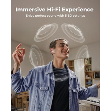 Active Noise Cancelling Wireless Earbuds with Smart Case