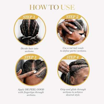 EBIN NEW YORK Braid Formula Dr. Feel Good Super Hold 11oz | Menthol Infused for Cooling Sensation | Smoothing, High Shine, Long-Lasting Hold | Perfect for Braids, Locs & Twists | No Residue