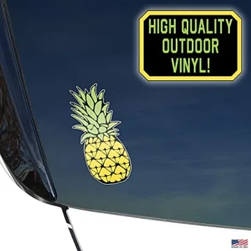 Pineapple Decals Stickers Set of 3 for Car & Laptop