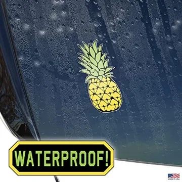 Pineapple Decals Stickers Set of 3 for Car & Laptop