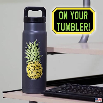 Pineapple Decals Stickers Set of 3 for Car & Laptop