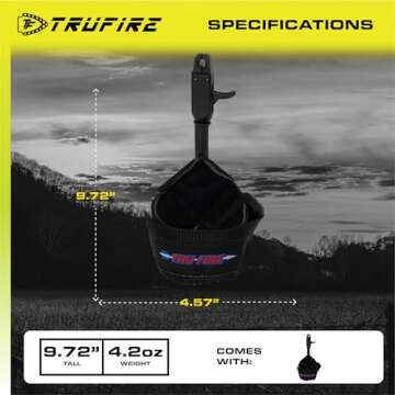TRU-FIRE PT-JR Patriot Junior Compound Bow Archery Release Aid, Black