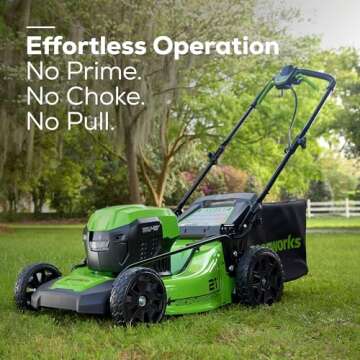 Greenworks 48V (2x24V) 21" Cordless Battery Self-Propelled Mower, 10" String Trimmer & 320 CFM Blower Combo Kit w/ (2) 5.0Ah Batteries, (1) 2.0Ah Battery & Chargers