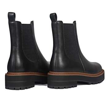 Ouepiano Women's Chelsea Platform Ankle Boots Stylish Comfort