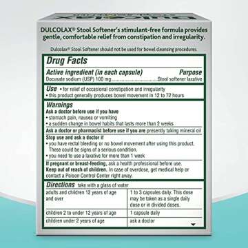 Dulcolax Stool Softener 25 Liquid Gels