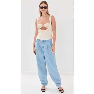 Lioness Women's Delilah Top, Ivory, Off White, XXS