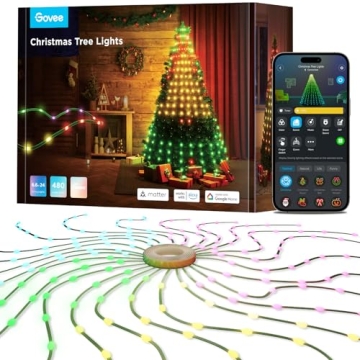 Smart Govee Christmas Tree Lights - 6.6ft RGBIC Decor