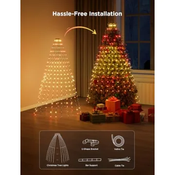 Smart Govee Christmas Tree Lights - 6.6ft RGBIC Decor