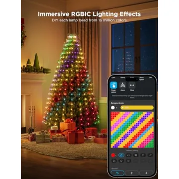 Smart Govee Christmas Tree Lights - 6.6ft RGBIC Decor