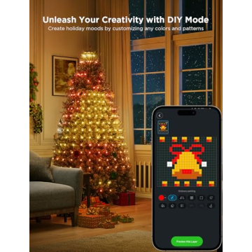 Smart Govee Christmas Tree Lights - 6.6ft RGBIC Decor