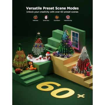 Smart Govee Christmas Tree Lights - 6.6ft RGBIC Decor