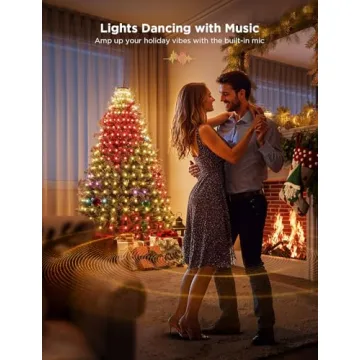 Smart Govee Christmas Tree Lights - 6.6ft RGBIC Decor