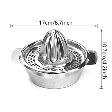 Stainless Steel Citrus Juicer for Easy Juice Extraction